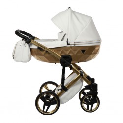 JUNAMA MIRROR SATIN wielofunkcyjny wózek dziecięcy zestaw 2w1