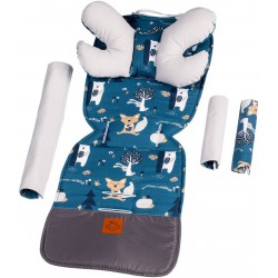 Infantilo Wkładka do wózka VELVET - ZESTAW