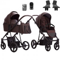 Bebetto Flavio PRO 2w1 Wózek wielofunkcyjny Eko-skóra
