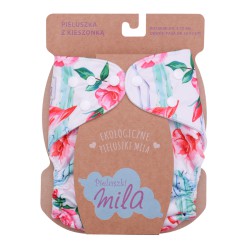 Simed Mila Wielorazowa pieluszka z kieszonką 3-15kg Z wkładem