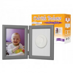 Zestaw Odcisk Bobasa Podwójna Ramka z Glinką