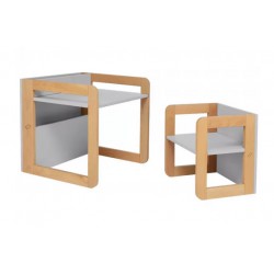 Skiddou Mob Kreatywny zestaw mebli dla dzieci 8w1 Stolik i krzesełka