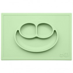 EZPZ Silikonowy talerzyk z podkładką 2w1 Happy Mat