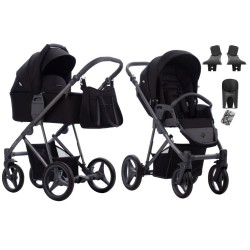 BEBETTO FLAVIO 2W1 Rama Grafit LEKKI Wózek wielofunkcyjny