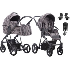 BEBETTO FLAVIO 2W1 Rama Grafit LEKKI Wózek wielofunkcyjny