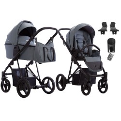 BEBETTO FLAVIO 2W1 Rama Czarna LEKKI Wózek wielofunkcyjny