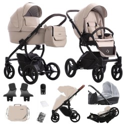 Bebetto Luca Pro Wózek Wielofunkcyjny 2w1 koła pompowane