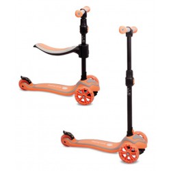 Sun Baby Flash z kołami LED 3w1 rowerek biegowy, hulajnoga i deskorolka