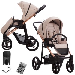 Bebetto Nico Estilo Pro Ecoskóra Spacerówka na każdą pogodę