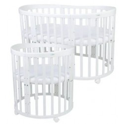 Waldin Owalne łóżeczko 7w1 z Materacem