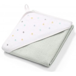 Babyono 142 Okrycie kąpielowe frotte Ręcznik z kapturkiem 100x100cm