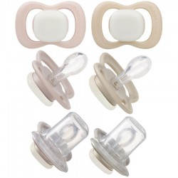 B.box Smoczek silikonowy symetryczny 0-6 mies. 2 szt. Glow in the dark