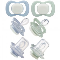 B.box Smoczek silikonowy symetryczny 6m+ 2 szt. Glow in the dark