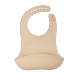 Mombella Silikonowy Śliniak z Kieszonką 3D