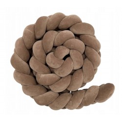 Lulumi Warkocz 200 cm Ochraniacz Welur Do Łóżeczka