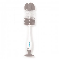 BabyOno 728 Szczotka do butelek i smoczków z przyssawką i mini szczoteczką