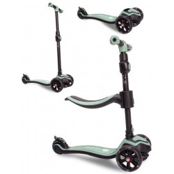 Sun Baby Flash z kołami LED 3w1 rowerek biegowy, hulajnoga i deskorolka