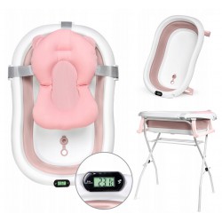 Moovkee Wanienka składana ze stelażem i termometrem BATH & CARE