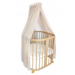Koell Baldachim do łóżeczka tiul bez pompona