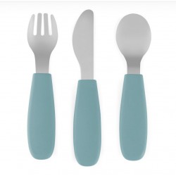 PETITE&MARS Sztućce dla dzieci z nierdzewnej stali TAKE&MATCH 12M+