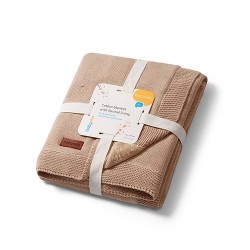 Babyono 1671 Kocyk bawełniany z flanelowym podszyciem 75x100 cm