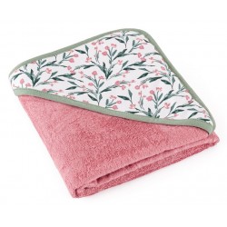 PETITE&MARS Okrycie kąpielowe bambusowe z kapturkiem Loulou 100x100 cm