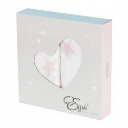 Effiki zestaw 2 otulaczy muślinowych 115x115 cm gwiazdki