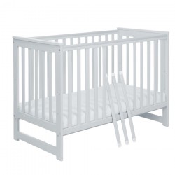 Yoonco IWI łóżeczko 120x60 z barierką + szufladą