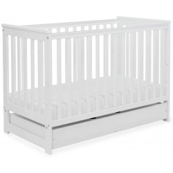 Yoonco IWI łóżeczko 120x60 z barierką + szufladą