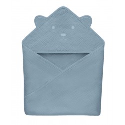 Lionelo Muslin Hooded Towel ręcznik kąpielowy z kapturkiem