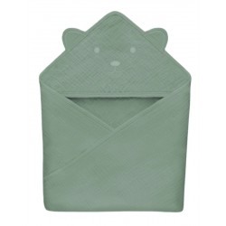 Lionelo Muslin Hooded Towel ręcznik kąpielowy z kapturkiem