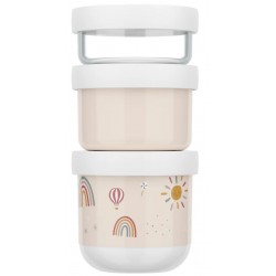 MEPAL Mio Pojemnik na przekąski piętrowalny Mio 3-częściowy