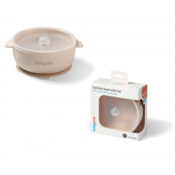 Babyono 1662 Silikonowa miseczka z przyssawką i przykrywką