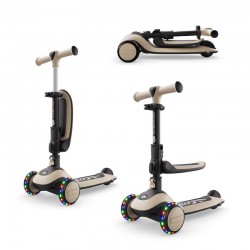 Kinderkraft HALLEY 2 hulajnoga balansowa 2w1,siedzisko 25-33 cm LED