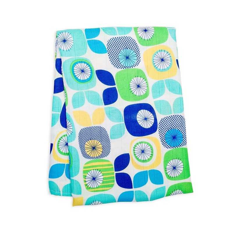 Lulujo Kocyk Bambusowy Otulacz 120x120cm