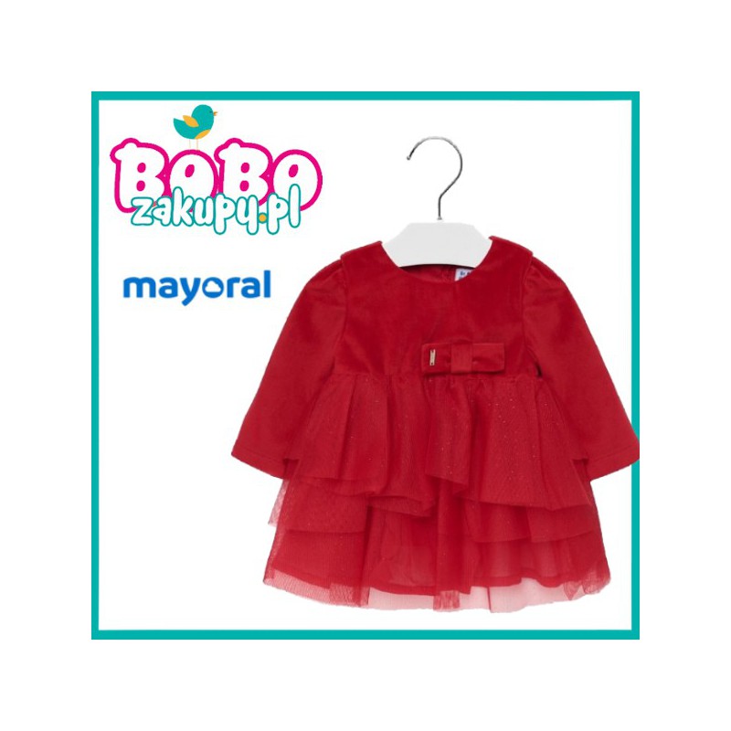 Mayoral 2916.060 Sukienka z łączonych materialów