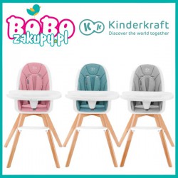 Kinderkraft TIXI - Krzesełko do karmienia 2w1 6m- 5 lat