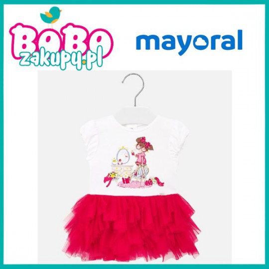 Mayoral 1922.021 Sukienka tiul dla dziewczynki Baby