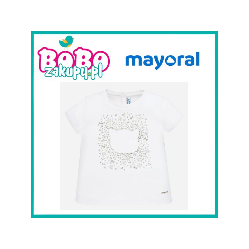Mayoral 105.090 Koszulka z krótkim rękawem dla dziewczynki