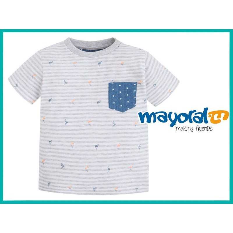 MAYORAL 1030 KOSZULKA PASKI GRIS