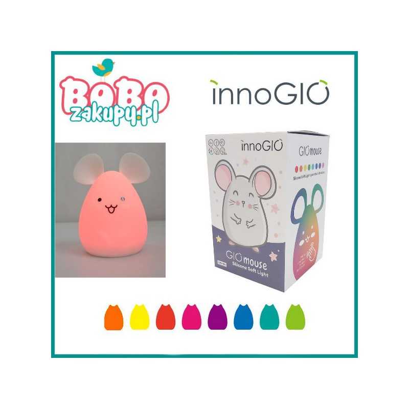 InnoGIO Silikonowa Lampka nocna GIOmause GIO-100