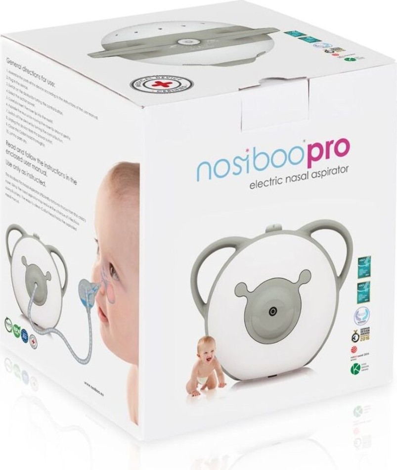 Nosiboo Pro Elektryczny Aspirator do nosa Grey w pudełku