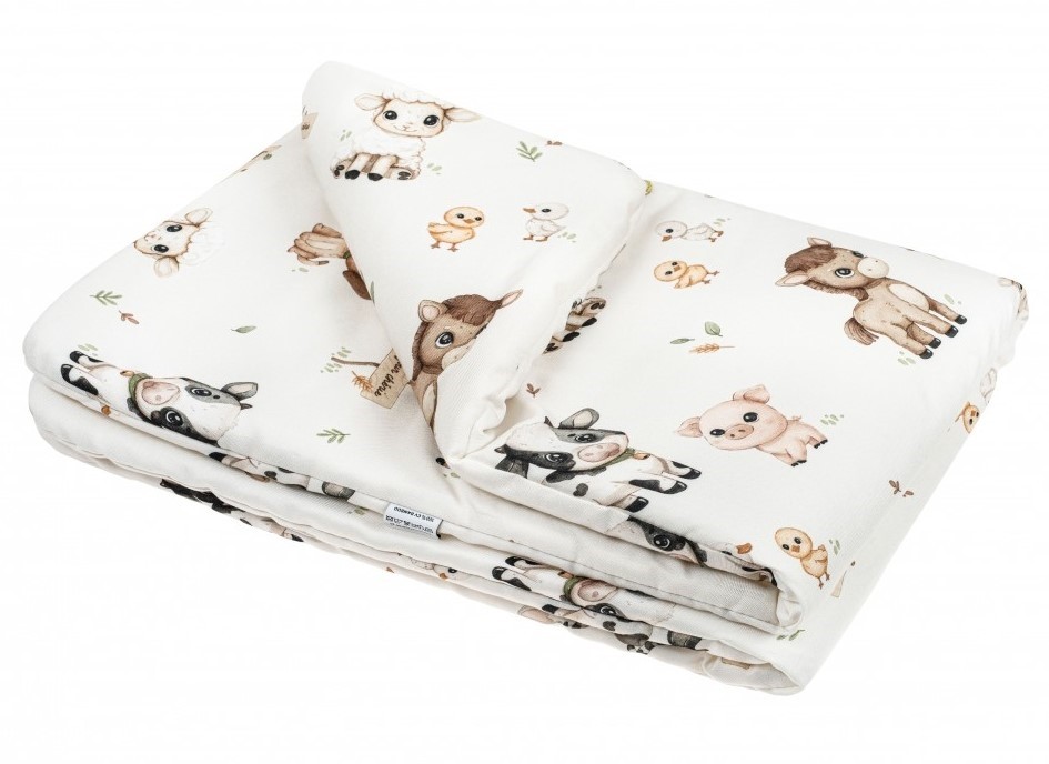 Bonjour Cherie Bambusowa Kołderka Średniaka 75x100 cm złożona w kostke