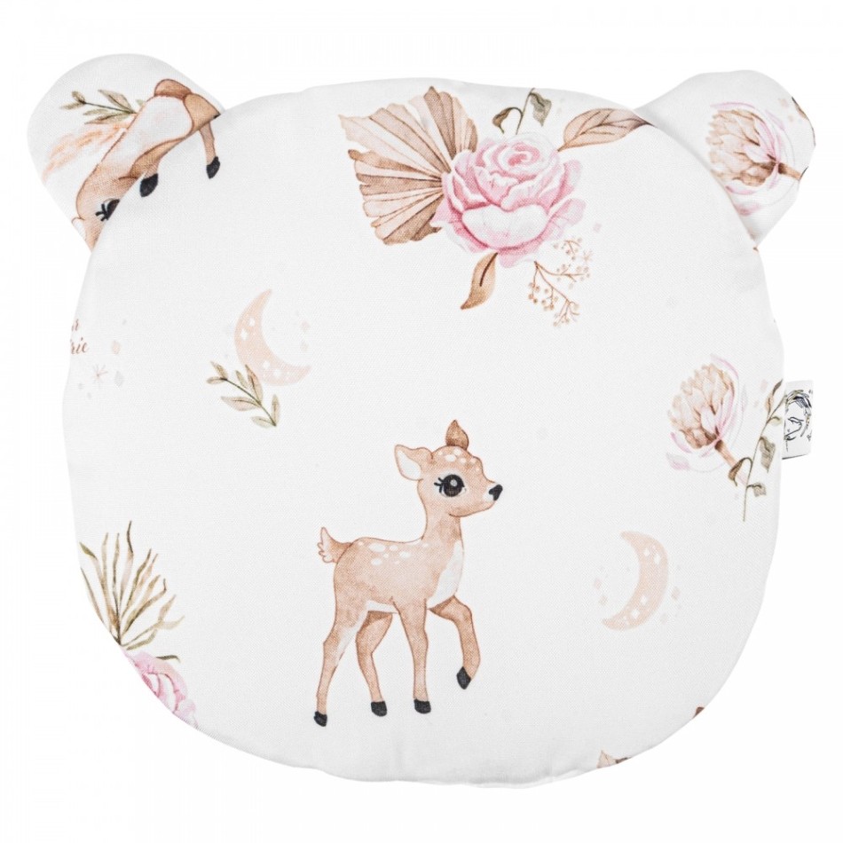 Bambusowa Poduszka Miś z uszami 30x30 cm Las