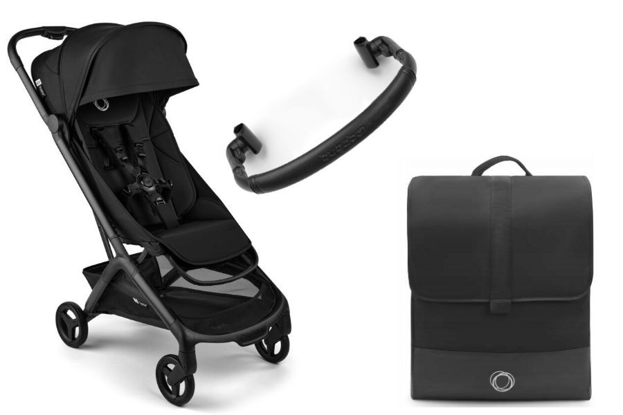 Miejski wózek spacerowy Bugaboo Butterfly 2 z pałąkiem na białym tle